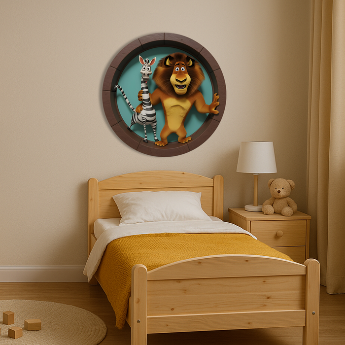 Wooden UV printed poster - Madagascar