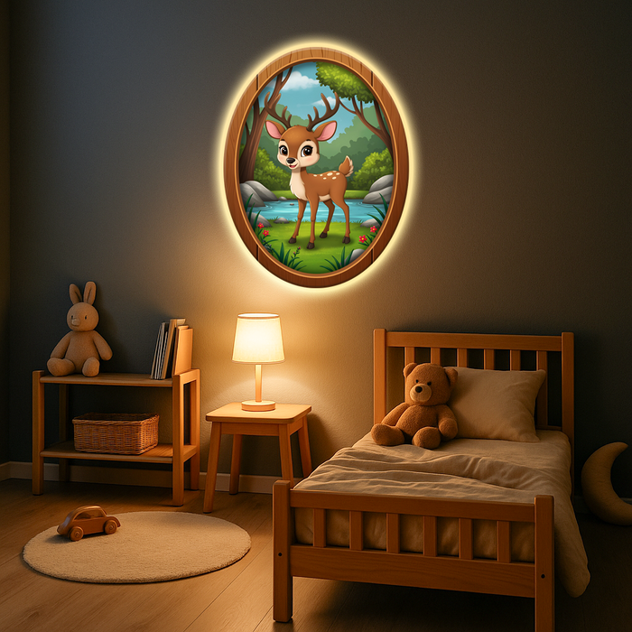 Svítícií obraz - Bambi - Noční lampa