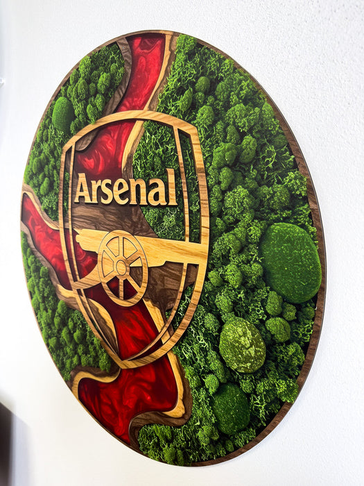 Dřevěný obraz na zeď - Arsenal Moss