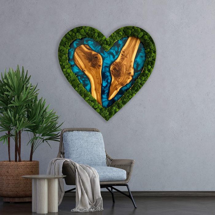 Moss HDF poster - Blue Heart