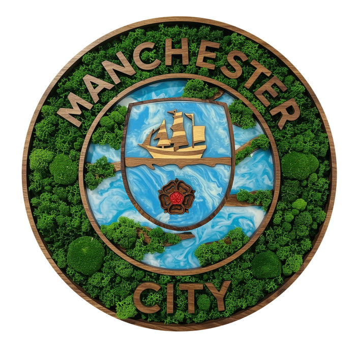 Manchester City - moss - Wooden Jigsaw Puzzle