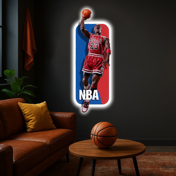 Svítícií obraz - Michael Jordan