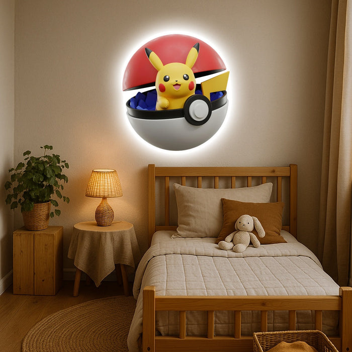 Svítícií obraz - Vznikající Pokémon - Pikachu
