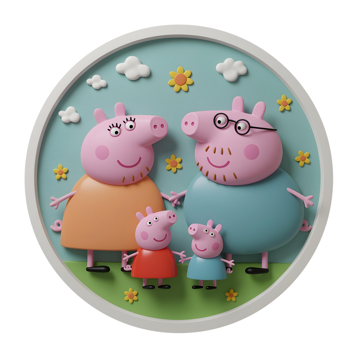 Svítícií obraz - Prasátko Peppa - Noční lampa
