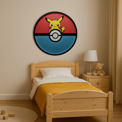Wooden UV printed poster - Pokemon Pikachu