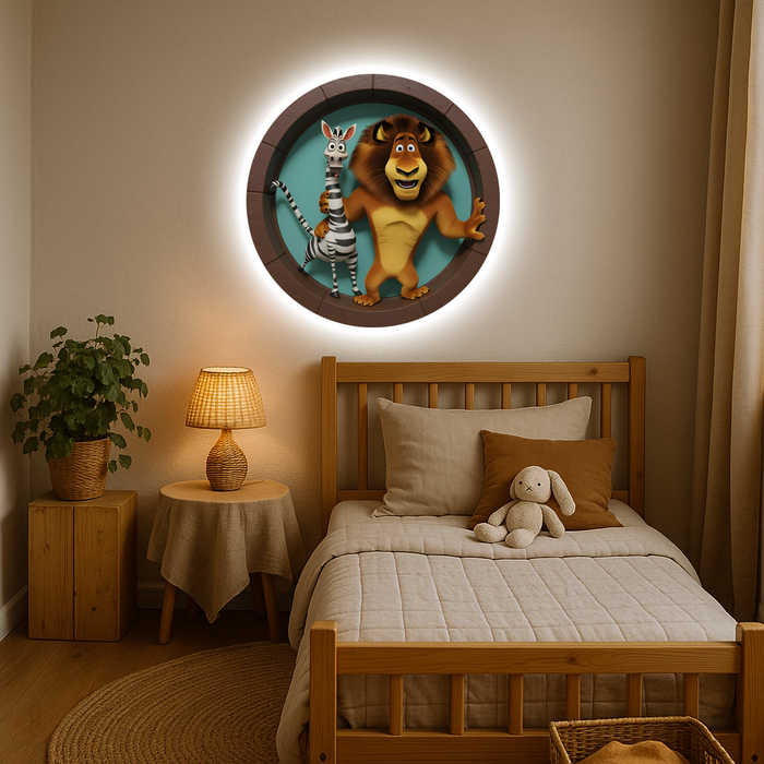 Svítícií obraz  - Madagaskar - Noční lampa