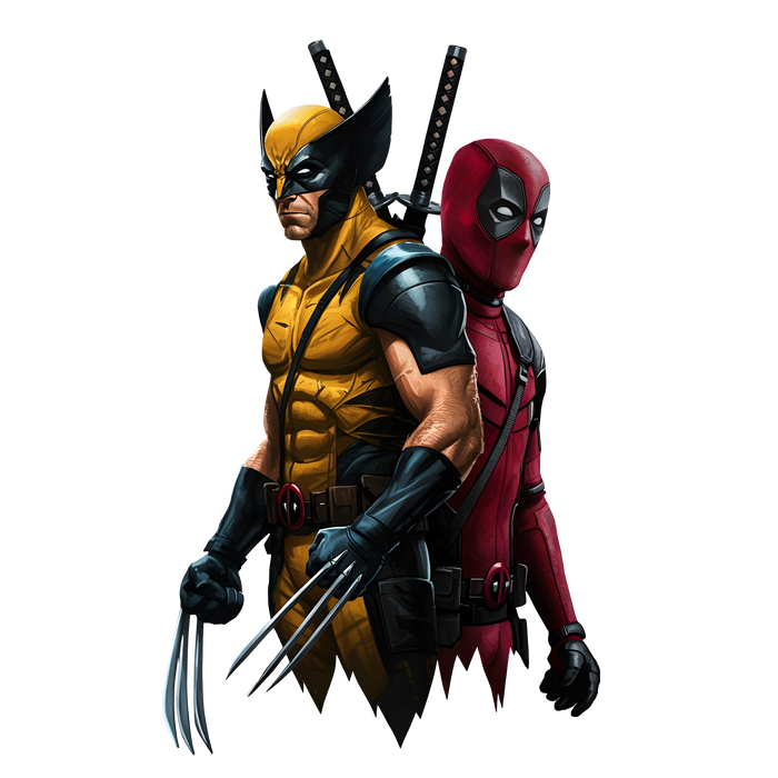 Svítícií   obraz - Deadpool - Wolverine