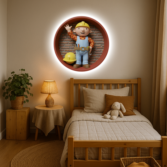 Svítícií obraz  - Bob - Stavitel - Noční lampa