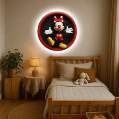 Svítícií obraz  - Minnie Mouse - Noční lampa