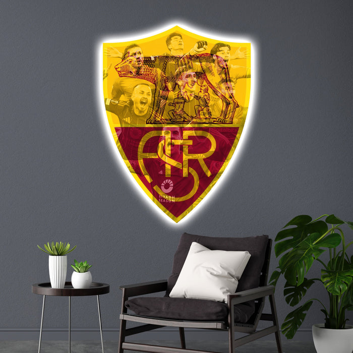 Svítícií obraz logo AS Řím