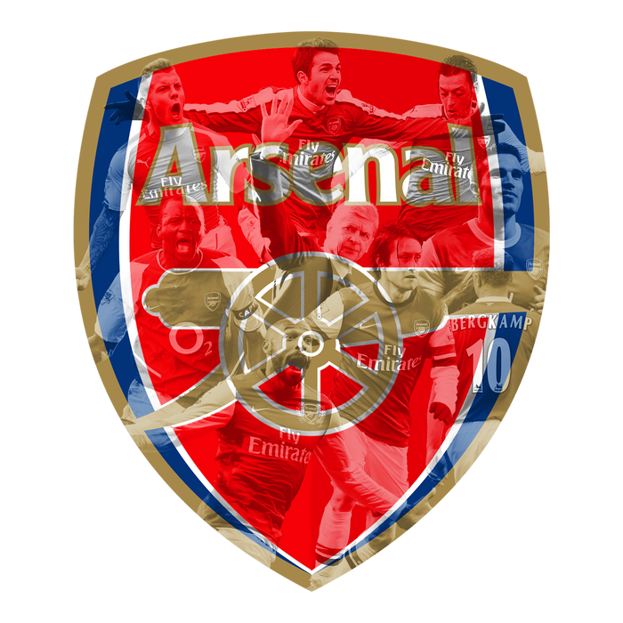 Dřevěný barevný obraz  Arsenal