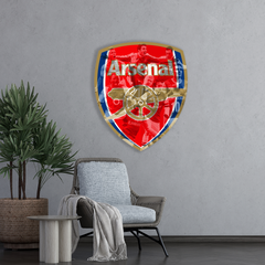 Dřevěný barevný obraz  Arsenal