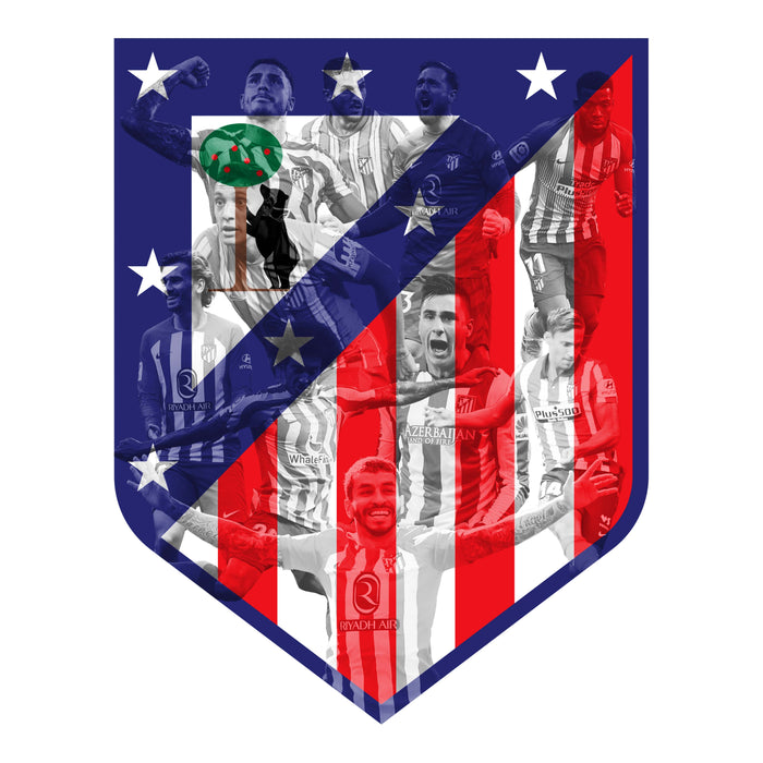 Atlético Madrid - legendární - Dřevěné puzzle