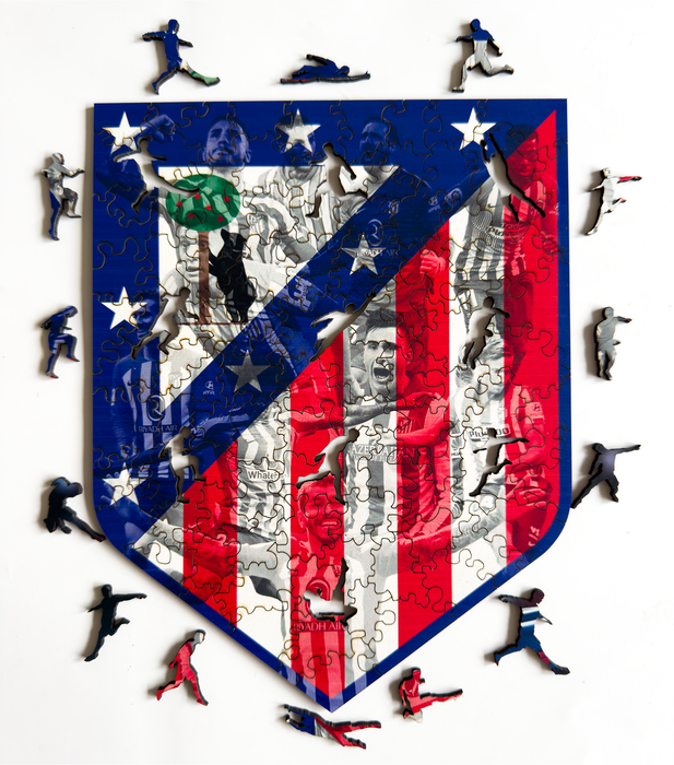 Atlético Madrid - legendární - Dřevěné puzzle