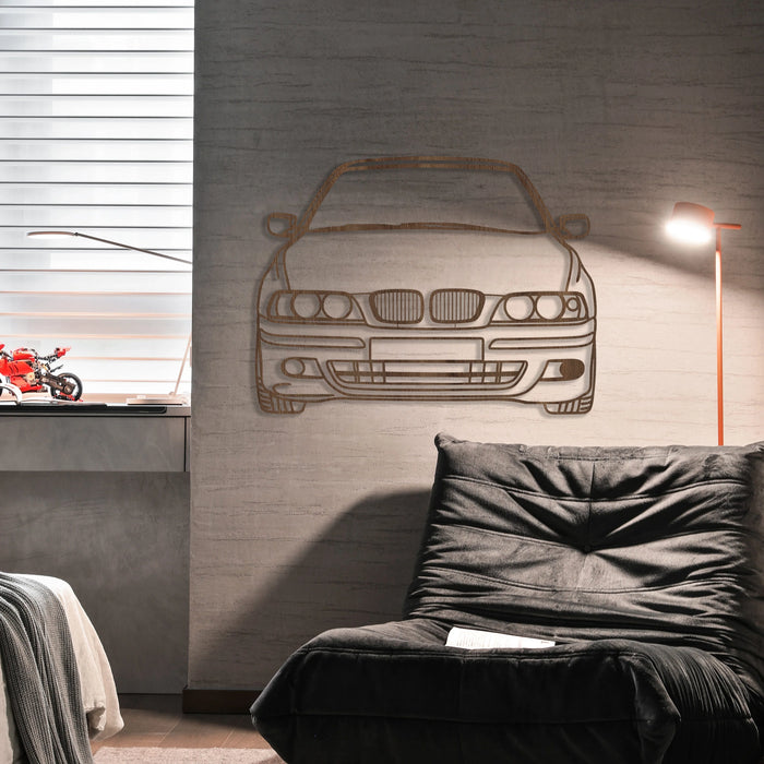 Dřevěná nástěnná dekorace - BMW E39