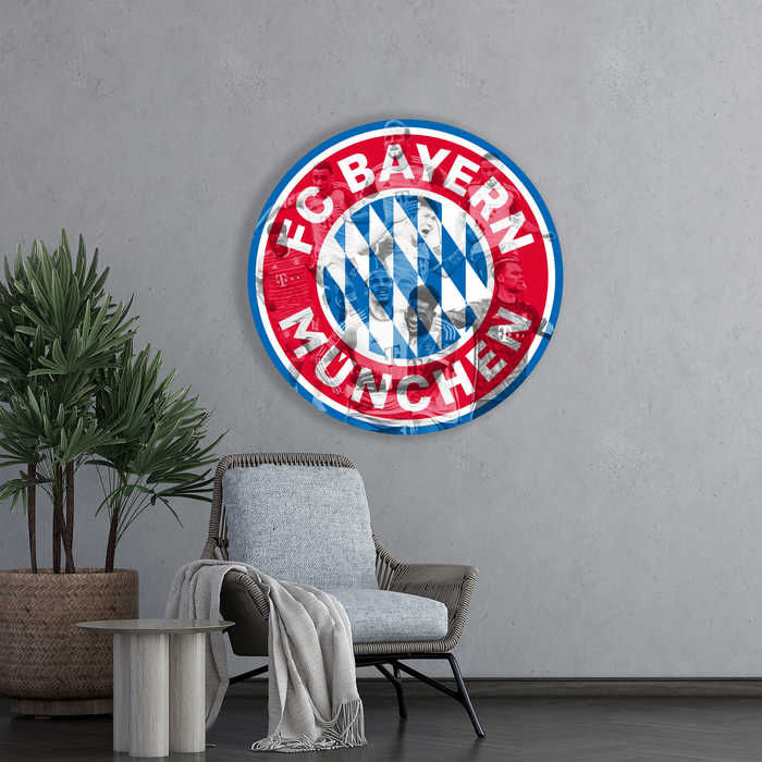 Dřevěný barevný obraz  HDF Bayernu Mnichov