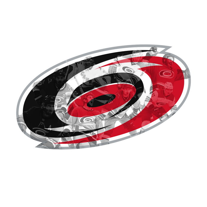Dřevěný barevný obraz  HDF Carolina Hurricanes