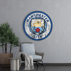 HDF Dřevěný barevný obraz  Manchesteru City