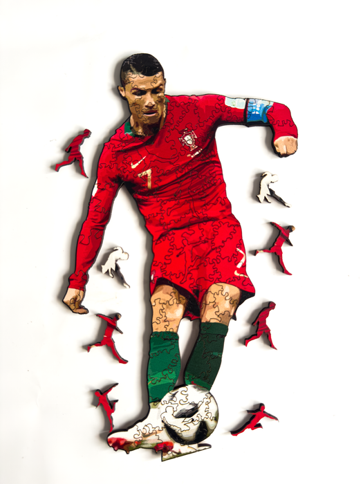 Cristiano Ronaldo - Portugal - Dřevěné puzzle