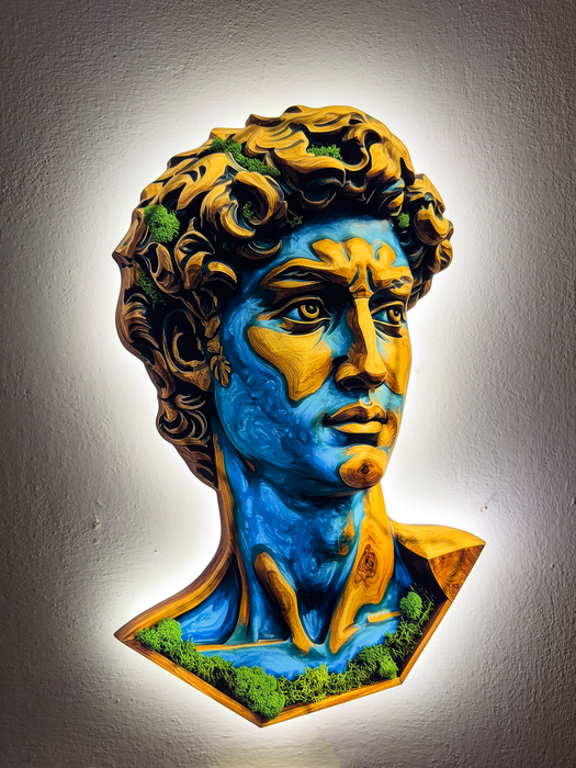 Svítícií Obraz k filmu Zářící mech David (Michelangelo)