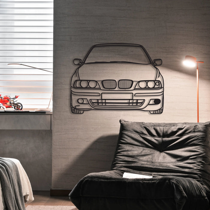 Dřevěná nástěnná dekorace - BMW E39