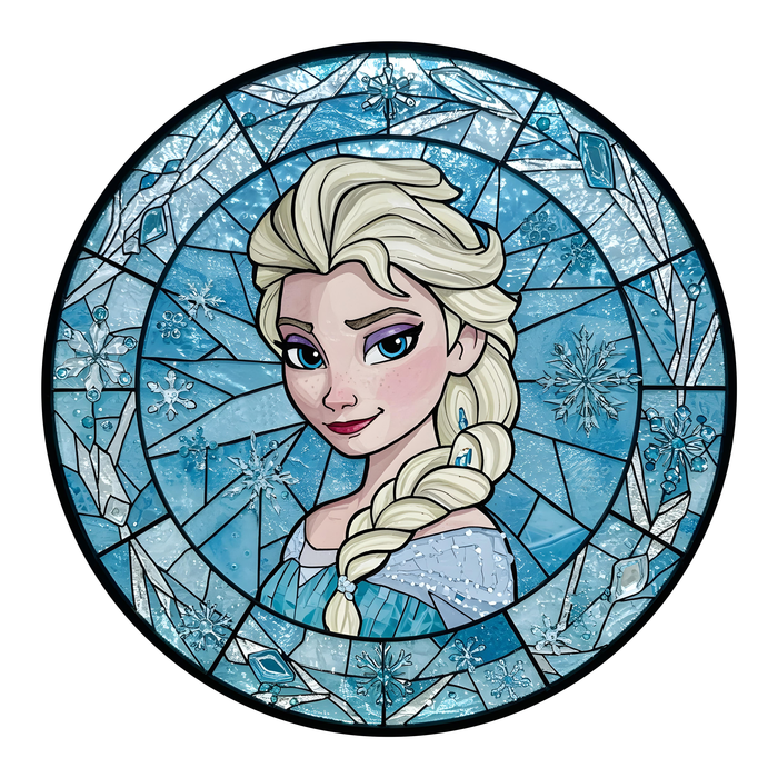 Skleněná Elza Ledové království - Dřevěné puzzle