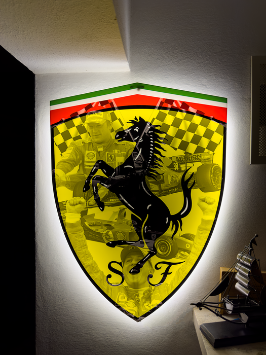Svítícií obraz Ferrari F1 - Legendy
