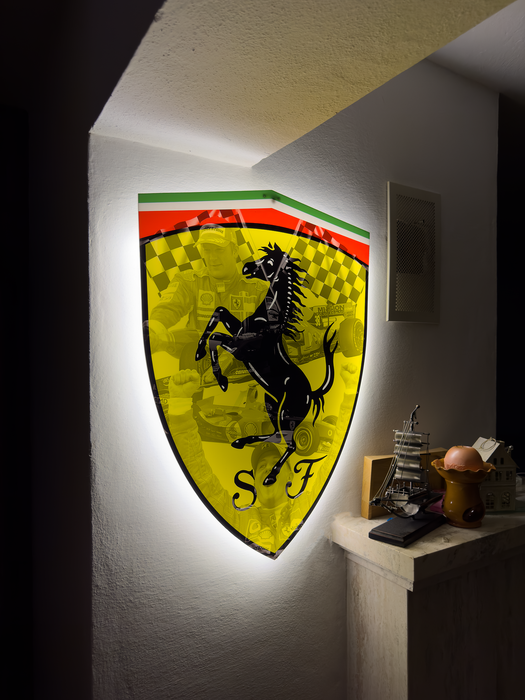 Svítícií obraz Ferrari F1 - Legendy