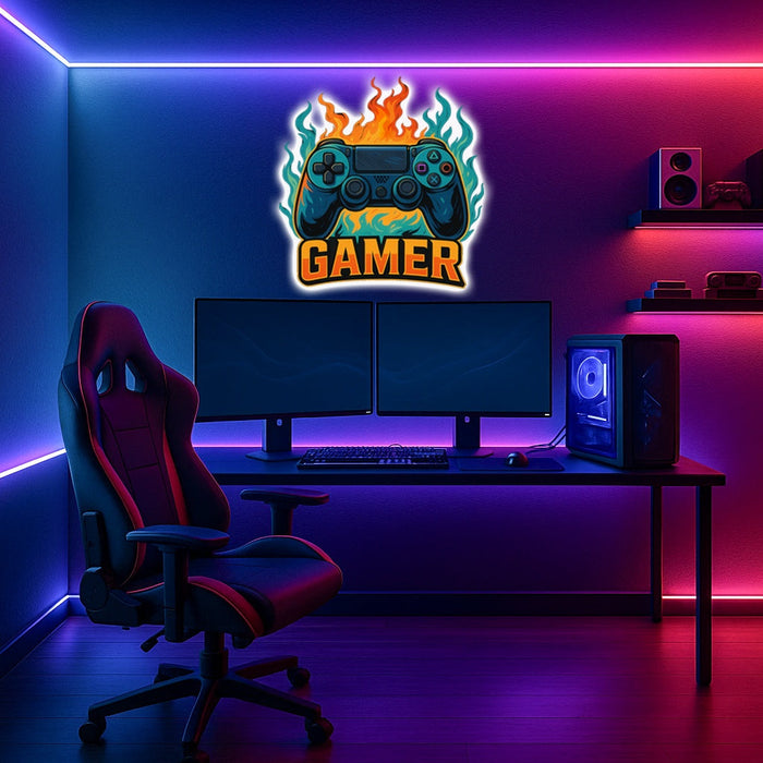 Svítícií  obraz - GAMER