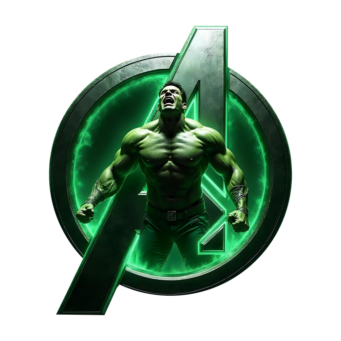 Svítícií obraz- Hulk