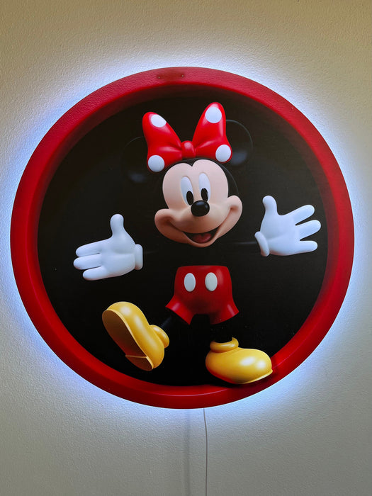 Svítícií obraz  - Minnie Mouse - Noční lampa