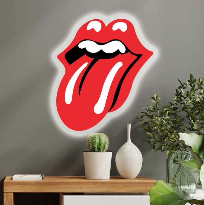 Svítící obraz Rolling stones