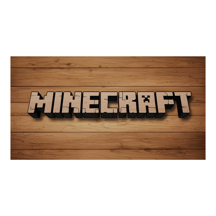 Logo Minecraftu - Dřevěné puzzle
