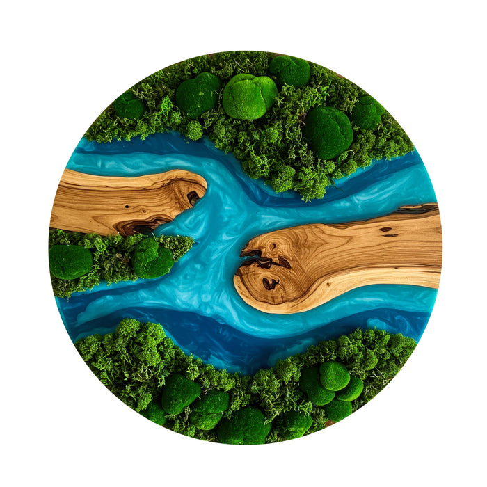 Tatranské jezero - mech - Dřevěné puzzle