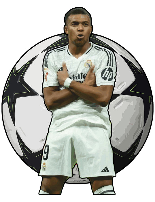 Mbappe Real - Šampion s míčem. Dřevěné puzzle