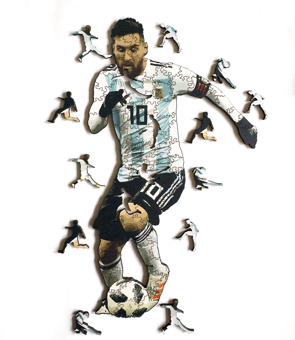 Lionel Messi - Argentina - Dřevěné puzzle