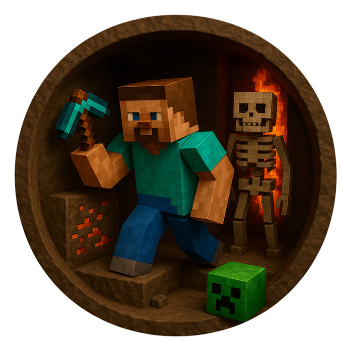Minecraft - Dřevěné puzzle