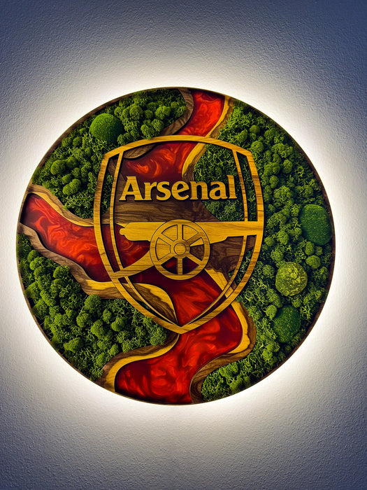 Svítícií mechový obraz Arsenal - Moss