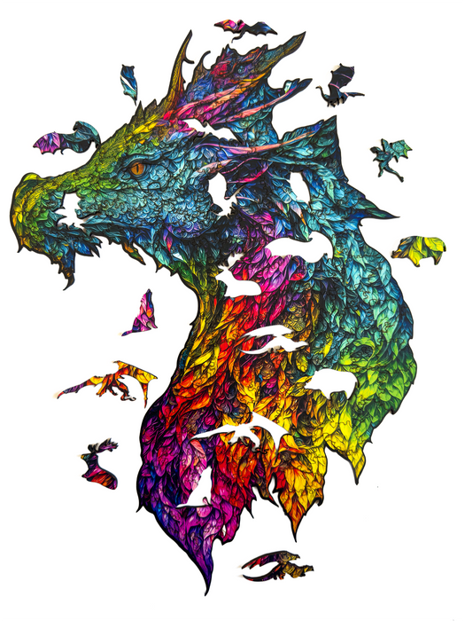 Mountain Dragon - Wooden Jigsaw Puzzle