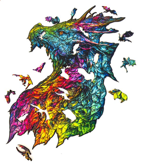 Mountain Dragon - Wooden Jigsaw Puzzle