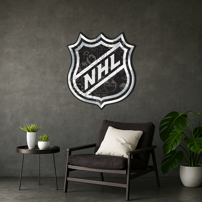 Dřevěný obraz - NHL - logo
