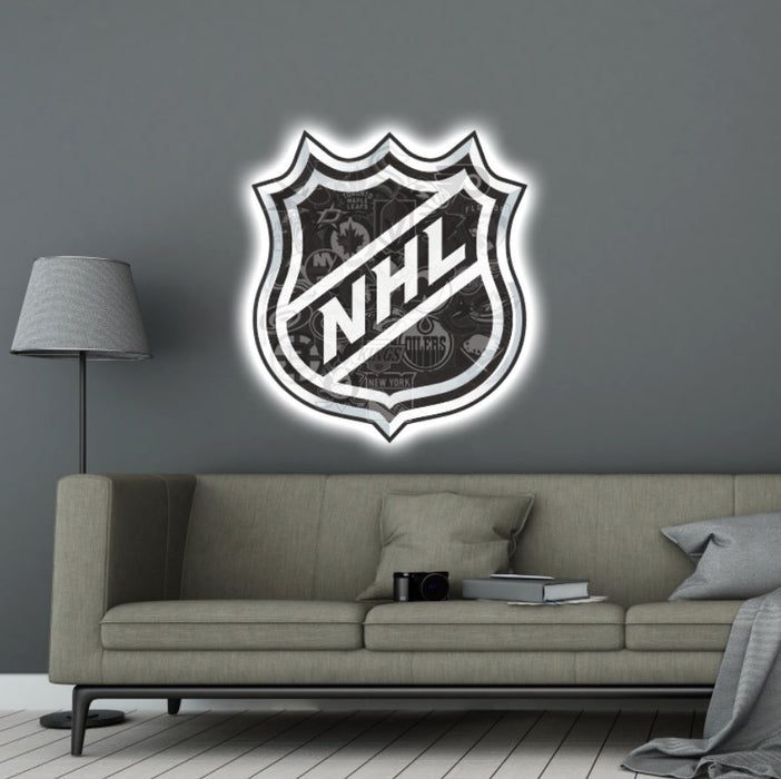 Svítícií obraz - logo NHL 