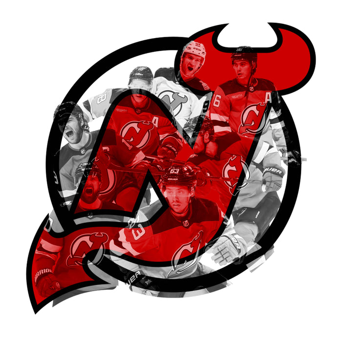 New Jersey Devils - players - Wooden Jigsaw Puzzle