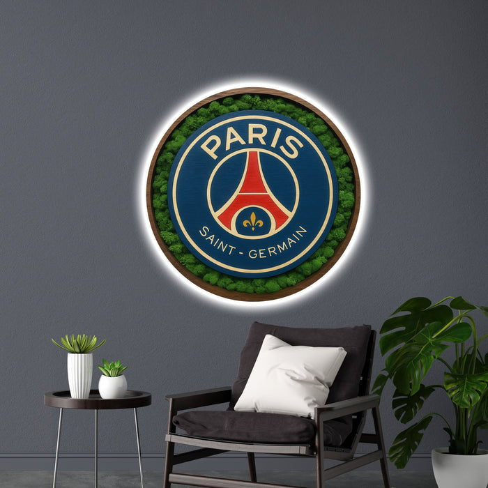 Svítícií mechový obraz PSG – Capital Flame