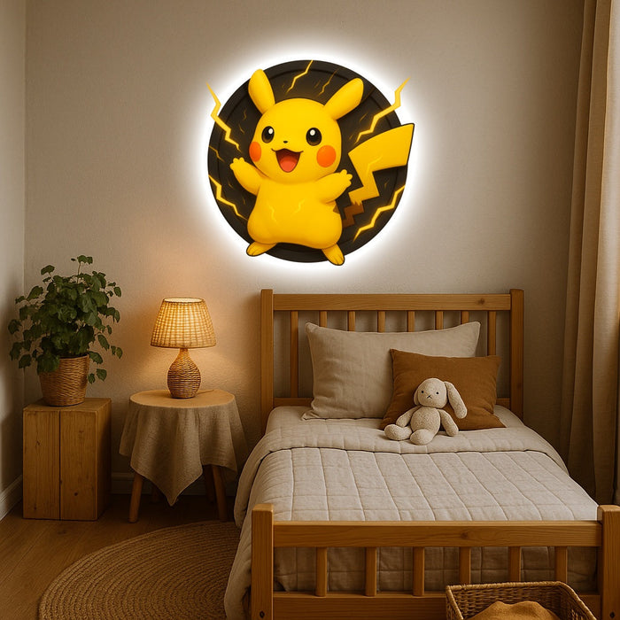 Svítícií  obraz - Thunder Buddy - Pikachu