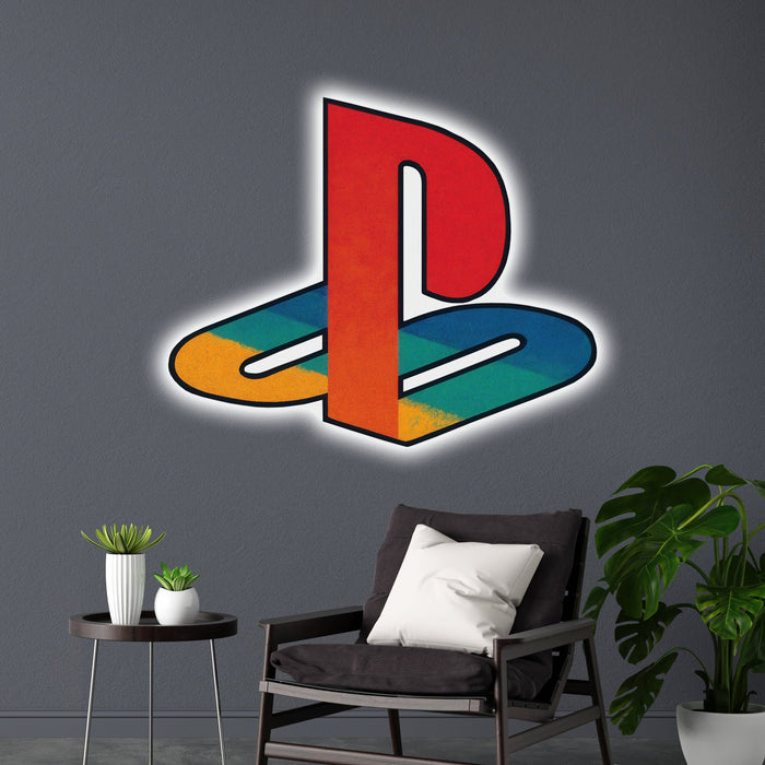 Svítícií  obraz - Playstation - logo