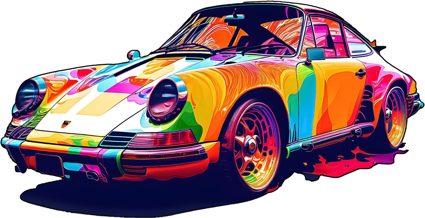 Porsche 911 Herr Ferdinand - Dřevěné puzzle
