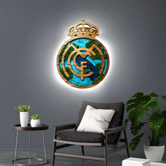Svítící měchový obraz Real Madrid