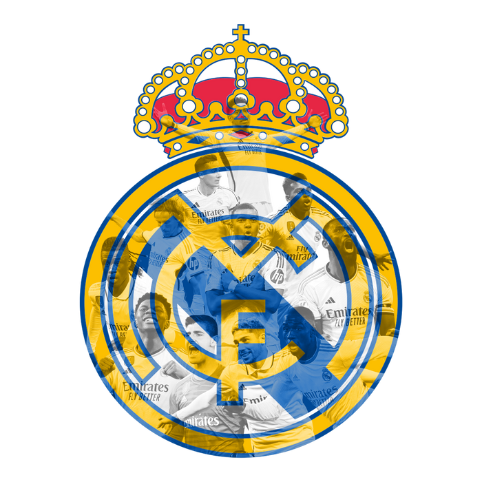 Dřevěný obraz na zeď Real Madrid