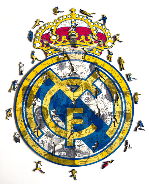 Real Madrid - hráči - dřevěné puzzle